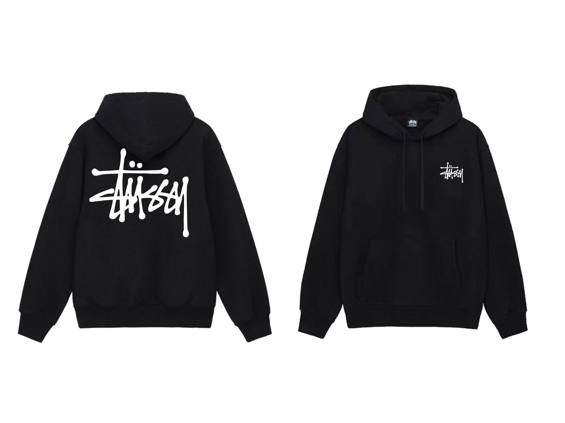 European Letter Parade Black Velvet-Lined Hoodie for All Seasons - Unisex S Terry