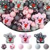 25/42/53PCS Parent-child Koala Silicone Bead Set, Perfect for DIY Handmade Crafts Such As Keychains, Necklaces, Bracelets, Etc