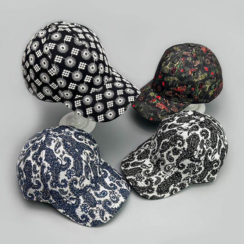 Cappellino da Baseball Retrò Pattern Guochao Torre di Parigi per Uomo e Donna Parasole Moda Cappellino da Esterno