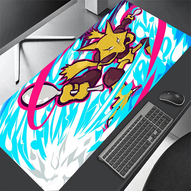 Anime Pokemon Mouse Pad XXL 90x40cm Mousepad Computer Keyboard Pads PC Computer Accessories Non-slip Desk Mat With Lockrand