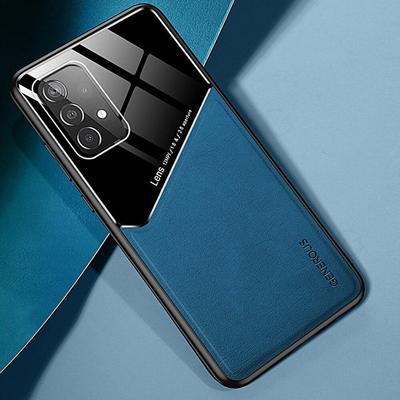 Coque de téléphone de luxe en Silicone avec support magnétique pour voiture, étui en cuir pour Samsung Galaxy A72 A52 A32 A42 A12 S22 S21 S20 Ultra Plus