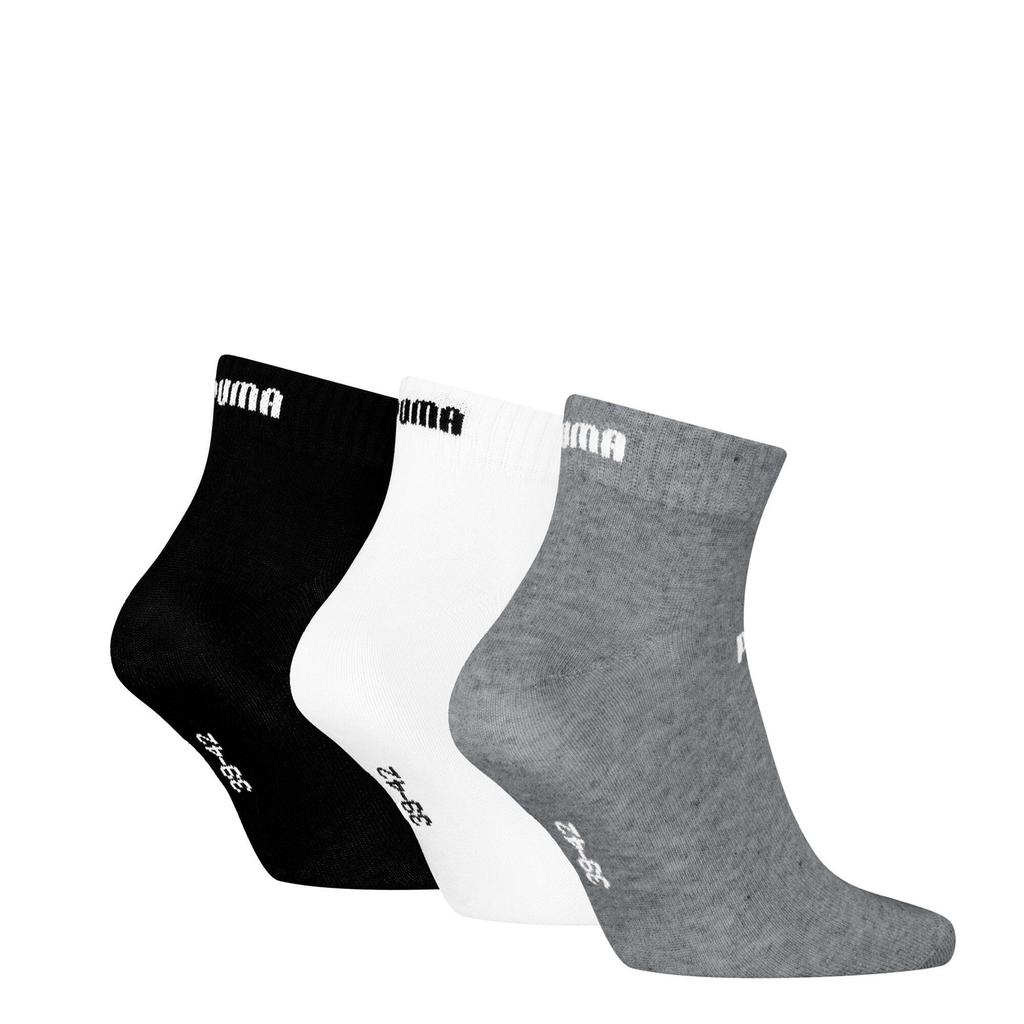 Puma Elements Plain Quarter Socks 3-Pack 94710809 Size 43-46