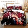 Neues Black Clover Bettwäscheset Einzelbett Doppelbett Full Queen King Size Bettwäscheset Schlafzimmer für Jungen und Erwachsene Bettbezug-Sets 3D Anime Bettlaken-Set