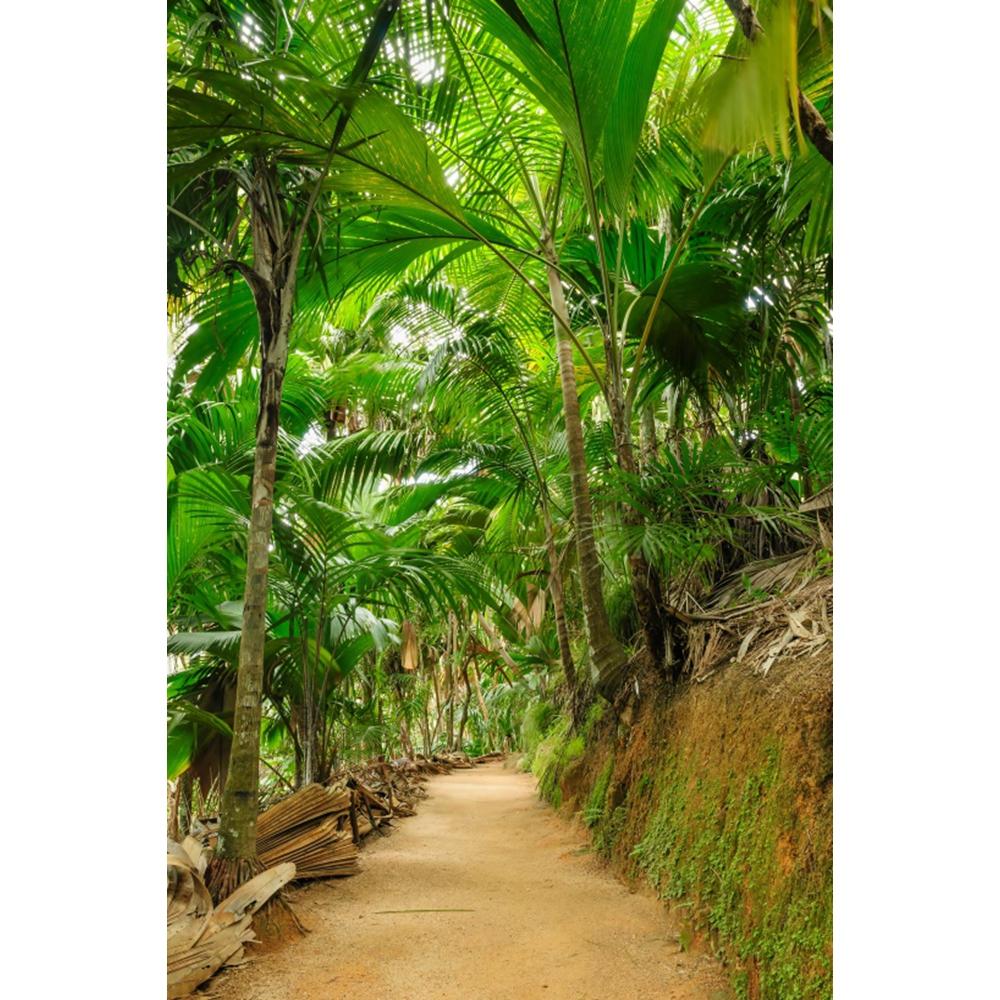 Spring Natural Scenery Forest Photography Backdrop Tropical Jungle Green Forest Tree Adventure Baby Portrait Photo Background