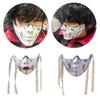 Painted Beauty Mask Masquerade Mask Party Mask Aesthetic Mask Mechanical Half Face Mask for Halloween Christmas Cosplay