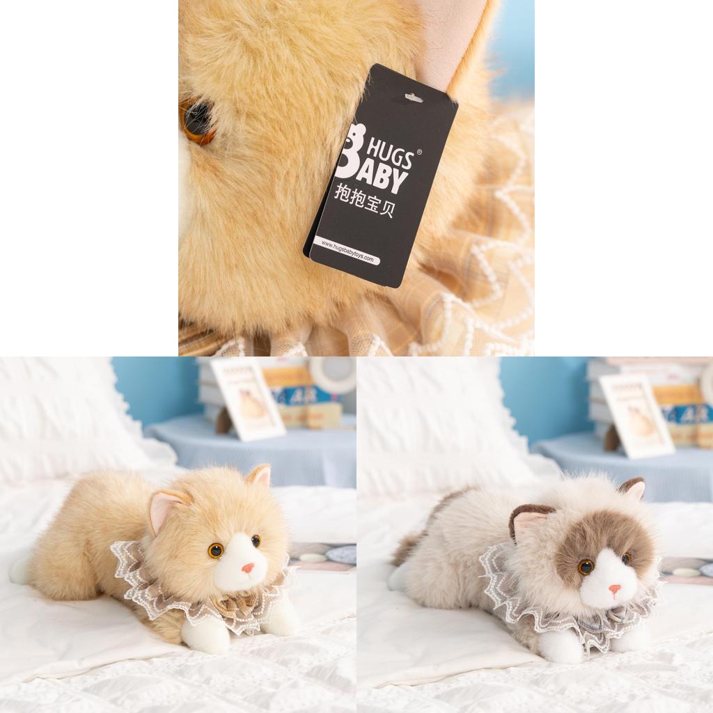 Plüschkatzenpuppe mit PP-Baumwollfüllung für Kinder und Erwachsene Perfektes Geschenk