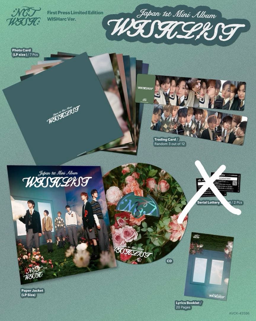 

[USED] First Press Limited Edition WISHarc.Ver NCTWISH CD