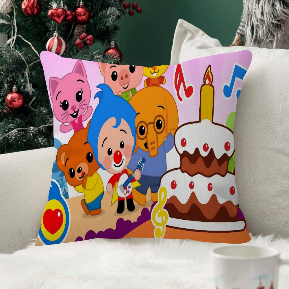Cartoon Plim Plim Christmas Fashion Decorative Pillowcase Throw Cover Pillow Case Cushion For Living Room Square Home Decor