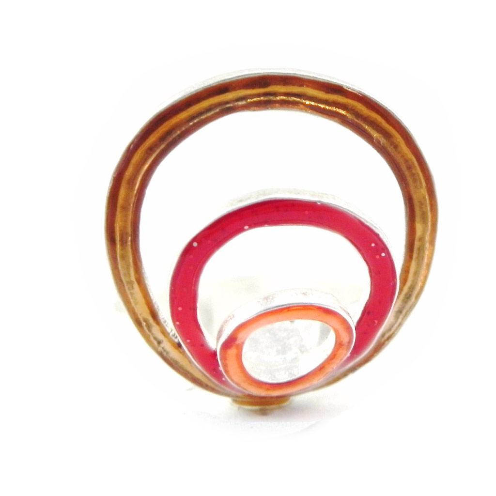 NOA [H8749] - Orange Designer Ring 'Les Acidulés'