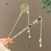 Lily Flower Hairpin for Women: Tassel Hair Stick, Hanfu Hair Accessory, Intangible Cultural Heritage Design.