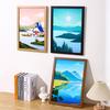 Wooden Photo Frame Desk Wall Display Modern Minimalist A3 A4 16inch 4K 8K Rectangle Picture Home Office Decor