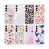 Samsung Galaxy S24 Ultra Case Airbag TPU Painted Butterfly Flowers - Perfect Fit