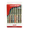 Uni-Ball Eye UB157 0.7 Mm Roller Ball Pens Multicolor Ink Pack of 8 for Office, School & Home Use