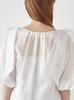 Snidel Ribbon Puff Blouse SWFB251205 White Women's