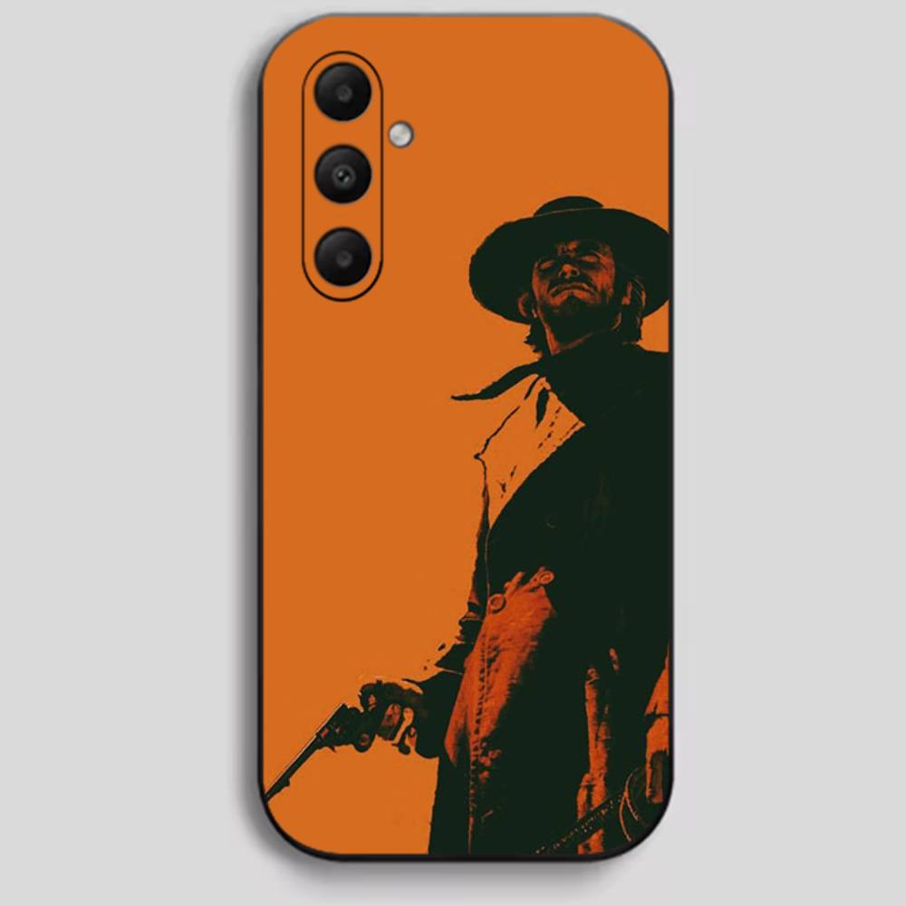 Red D-Dead R-Redemption Black Soft Silicone Phone Case For Samsung (A22-A55)