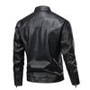 Leather Jacket Autumn and Winter Motorcycle Suit Retro Leather Jacket Stand Collar Handsome Jacket