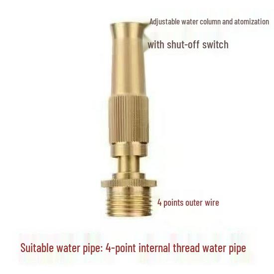 High-Pressure 4-Point Thread Water Spray Gun for Car Wash and Gardening