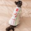 New Cat Clothes Early Autumn Thin Striped Bottoming Shirt Into a Cat Kitten Two-legged Sweater German Cat Pet Clothes