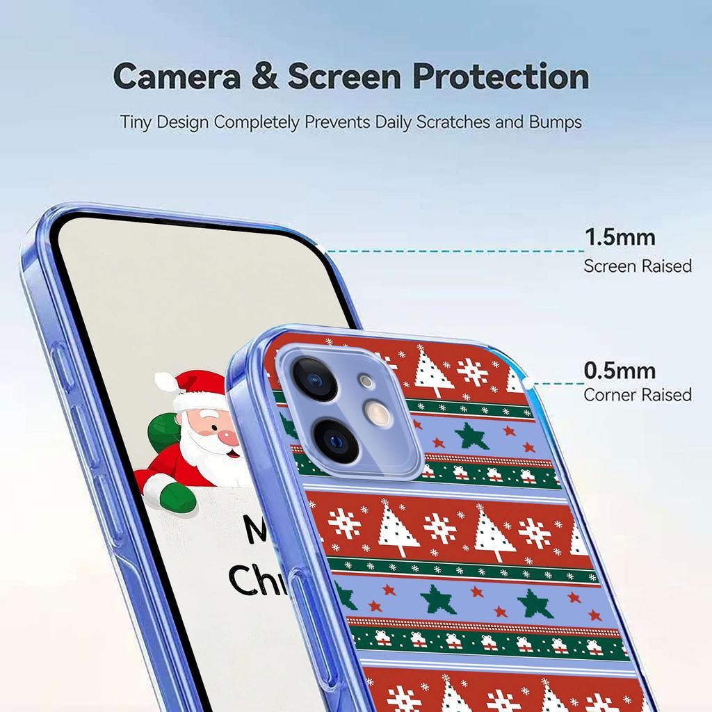 For iPhone 11 Case Christmas Themed Pattern Printing TPU Phone Back Cover