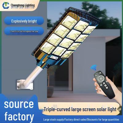 Smart Solar LED Street Light with Remote Control - Super Bright Outdoor Courtyard Lamp