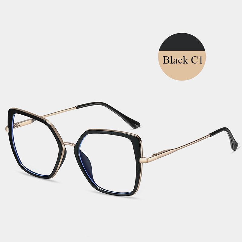 

Модные очки для близорукости с защитой от синих лучей 0,00-6,00 -1.75 чёрный