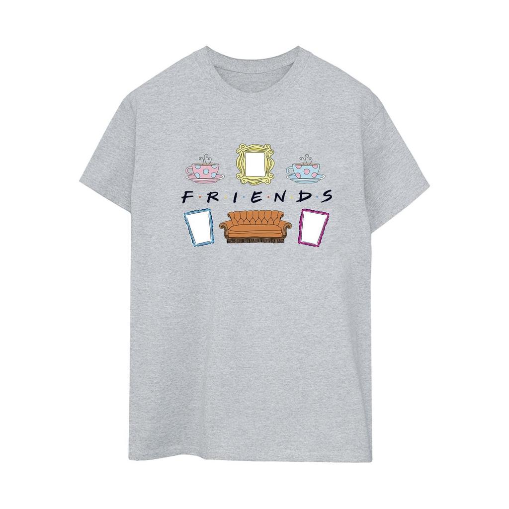 Friends Womens/Ladies Couch Lounging Boyfriend T-Shirt