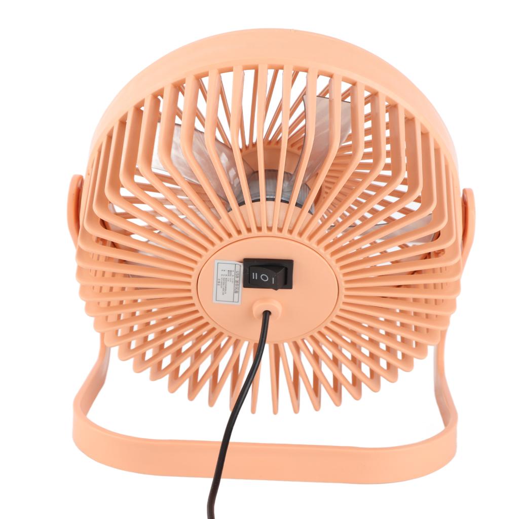 Desk Fan 360 Degree Rotation Low Noise Brushless Motor USB Powered Portable Small Table Fan for Home Desktop   Travel