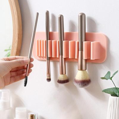 Delicate Solid Color Durable Decorative Smooth Surface Makeup Brush Rack Cosmetic Brush Organizer