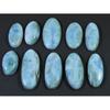 225Cts. Natural Larimar Pectolite Oval Cabochon Loose Gemstone 10 Pcs Lot C-831