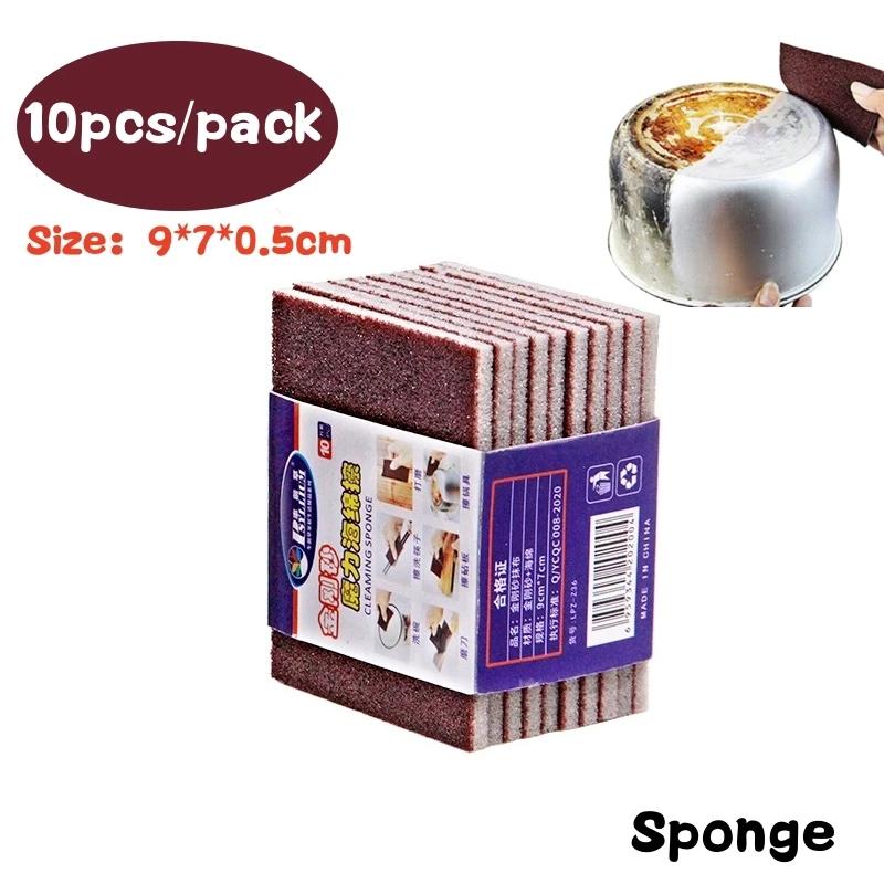 1/10PCS Easy Limescale Eraser Rubber Household Kitchen Cleaning Tools Bathroom Glass Rust Remover Kitchen Scale Rust Brush Pads