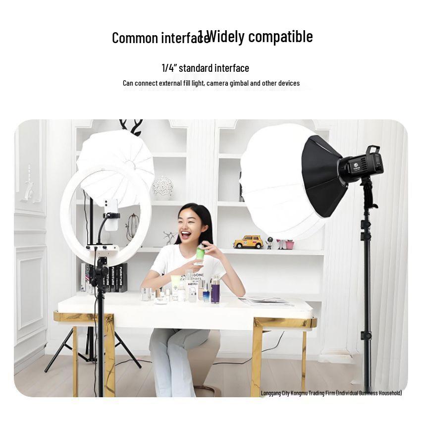 Portable Foldable Tripod Light Stand for Photography and Streaming