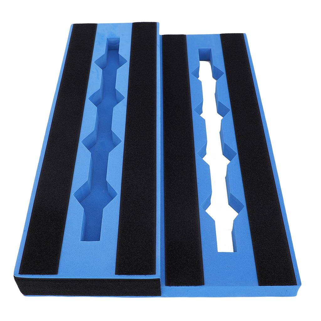 Guitar Pedal Track Board Non Slip EVA Multiple Effects Storage Board for 6 10 Pedals Blue