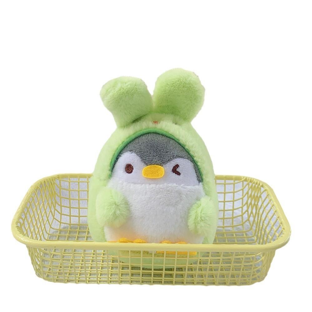 Adorable Penguin Plush Keychain Cute Bunny Transform Soft Plush Toy Bag Charm