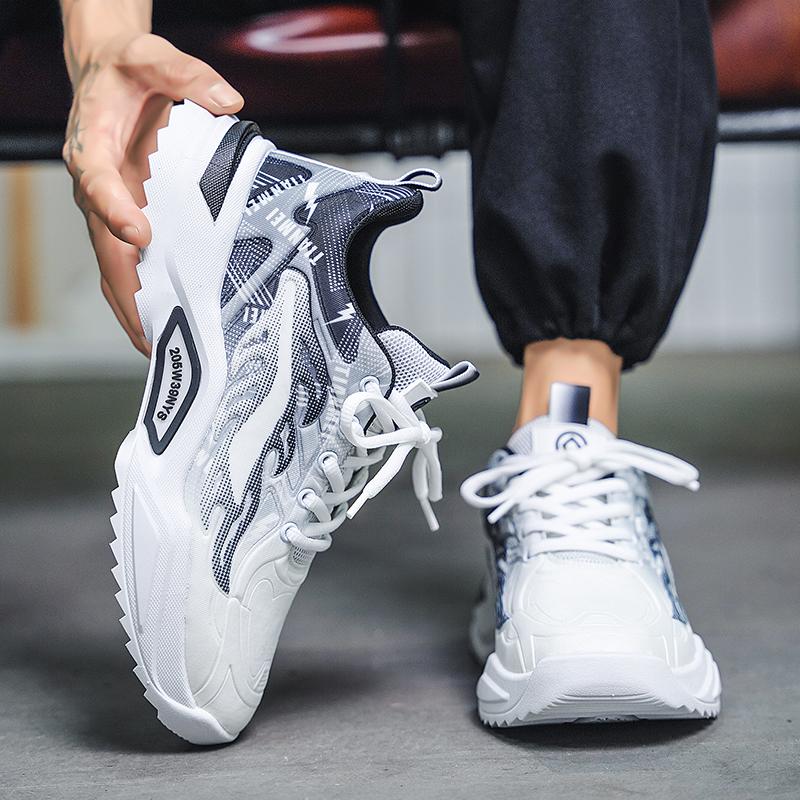 Summer men's casual versatile shoes, fashionable sports shoes, breathable running shoes, outdoor walking training tennis shoes