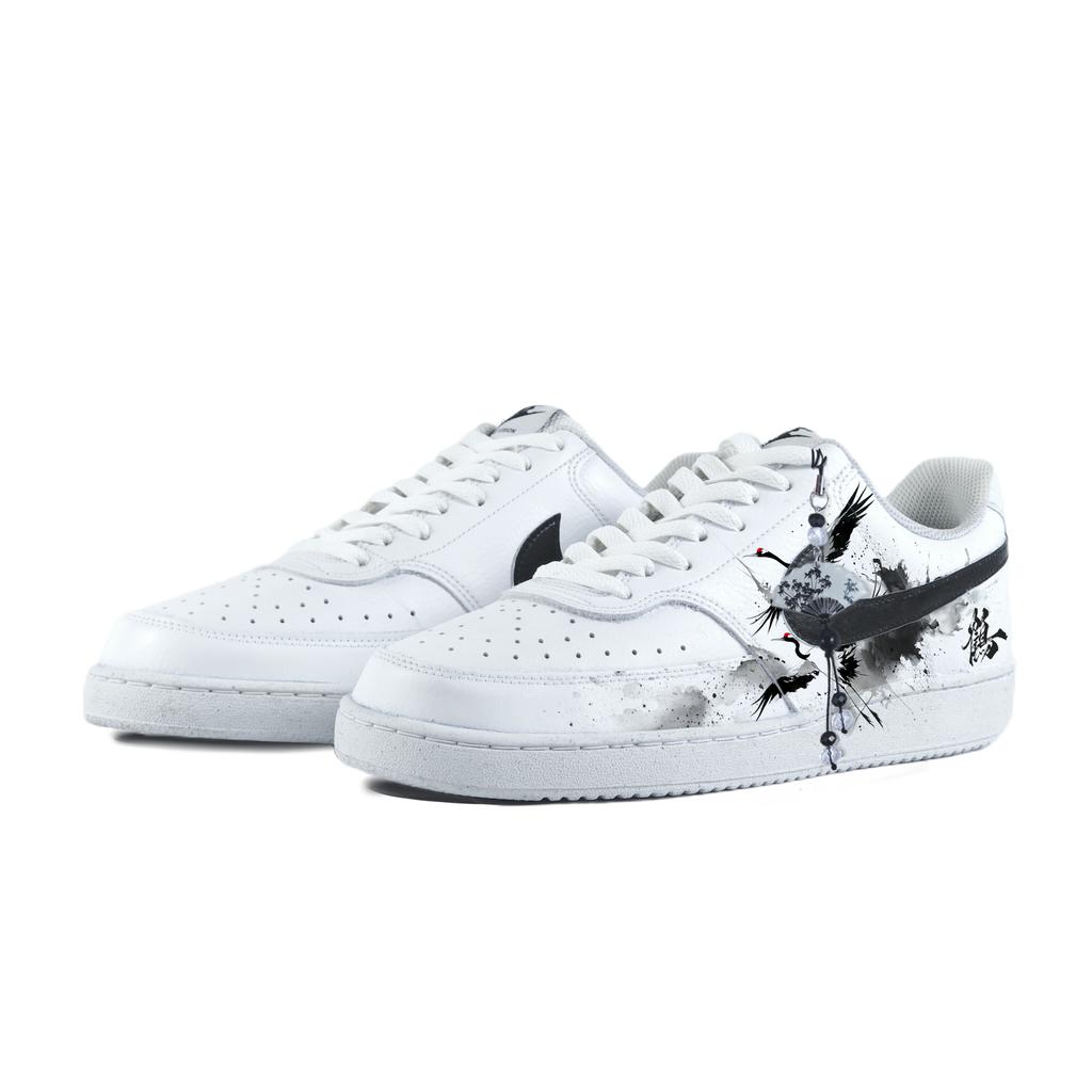 Nike Court Vision 1 Abrasion Resistant Low top Skateboard Shoes Unisex White DH2987-101(Team183-)