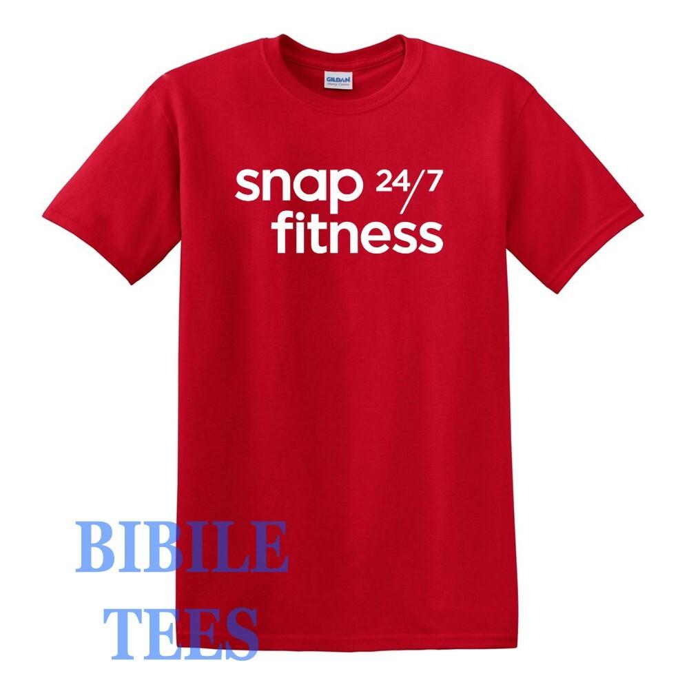 Snap Fitness 24-7 Gym Men s Red Size S to 5XL S