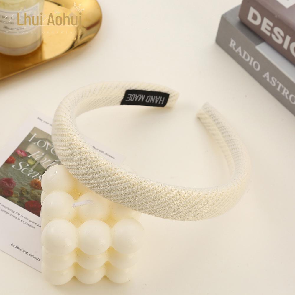Korean Style Wide Brim Headband: Summer Solid Color Hair Accessory for Women