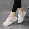 Women Four Seasons Flying Weaving Breathable Running Shoes Lightweight Fitness Casual Sneakers Ladies Soft Non-Slip Jogging Shoe