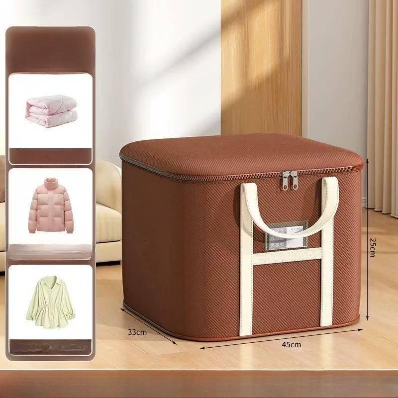 Faltbare Umzugs- und Aufbewahrungstaschen mit großem Fassungsvermögen und stabilen Griffen - Schwerlast-Stoff-Organizer für Kleidung, saisonale Bettwäsche, Garderobe, Studentenwohnheim, Umzug