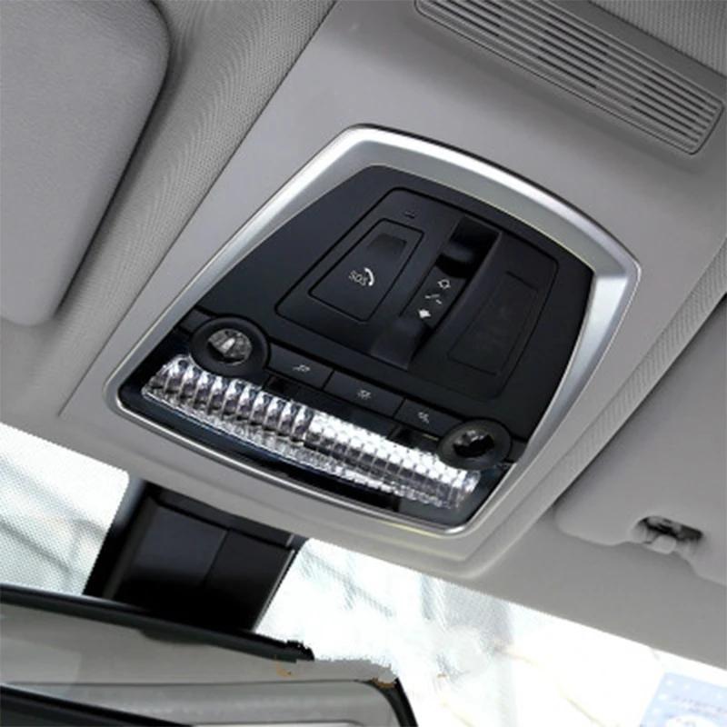 Zubehör für BMW 5er/7er Serie X3 X4 F01 F07 F10 F25 F26 Dekoration für den vorderen Leselampenschirm Innenraum Leseleuchten-Rahmen Aufkleber