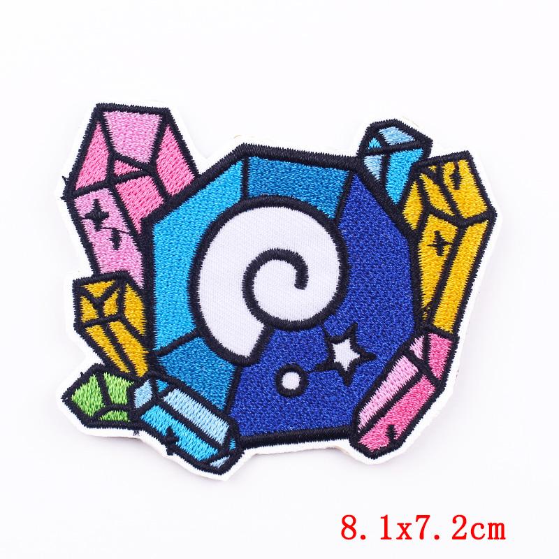 Mountain Adventure Outdoor Scenery Embroidery Patches Iron On Patches Diy Sun Waves Patch Backpack Jackets Sew Embroidered Badge 