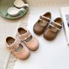 French Mary Jane Shoes Girls Small Leather Shoes 2025 Autumn New Korean Version Flat Bottom Shallow Mouth with Skirt Soft Sole Single Shoes