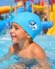Aqua-Sport Czepek Pu Junior Dolphin Swim Cap Blue As95073