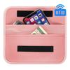 Tiki Tiki Patch Electromagnetic Wave RFID Relay Passport Smart Key Case & Case, Blocking, Attack, Anti-Theft, Case, (A Pink)