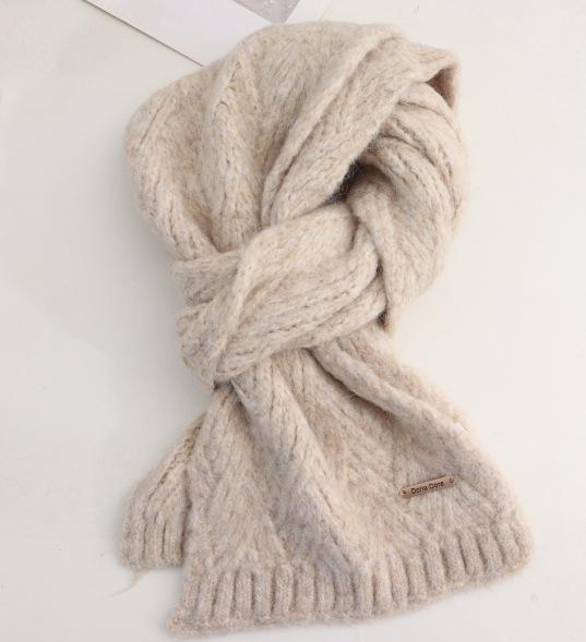 

Зимний шарф из новой шерсти, женский, зимний, новый, вязаный, утолщенный, теплый, мягкий, липкий шарф из альпаки 156X23cm