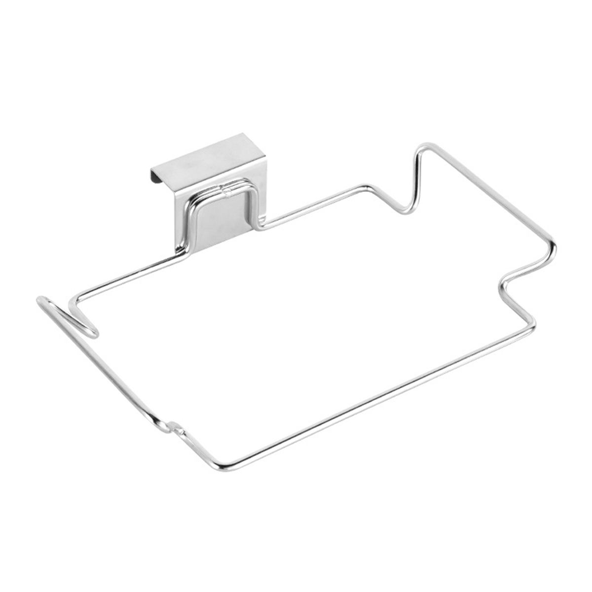 

Steel Kitchen Trash Bin Storage Organizer Garbage Bag Rack Hanging Basket Trash Bag Holder Hanging