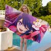 Anime O-oshi No Ko Badetuch Mikrofaser Weich Wasserabsorbierend Atmungsaktiv Für Mädchen Kinder Dekorativ Cartoon Strandtuch