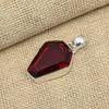 Red Garnet Gemstone 925 Sterling Silver Jewelry Unique Handmade Pendant