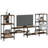 VidaXL TV Cabinet, Television Stand with Shelves, TV Unit with Storage Living Room, Modern, Smoked Oak 842483