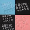 15Pcs/Set Mini Transparent Drink Cups Dish Plate Tableware Miniatures